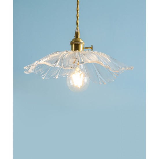 Nordic minimalist stained glass hanging line bedside lamp, post-modern creative bedroom restaurant lamp, small chandelier