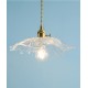 Nordic minimalist stained glass hanging line bedside lamp, post-modern creative bedroom restaurant lamp, small chandelier