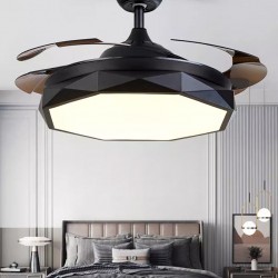 Nordic ceiling fan, restaurant simple living room fan chandelier, fan light for bedroom