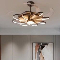 Nordic modern luxury living room fan chandelier, creative fan lamp for restaurant, luxury ceiling fan lamp for simple home bedroom