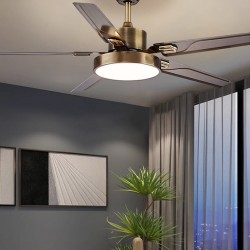 Fan lamp, restaurant, living room, strong wind silent ceiling fan lamp, new commercial fan lamp