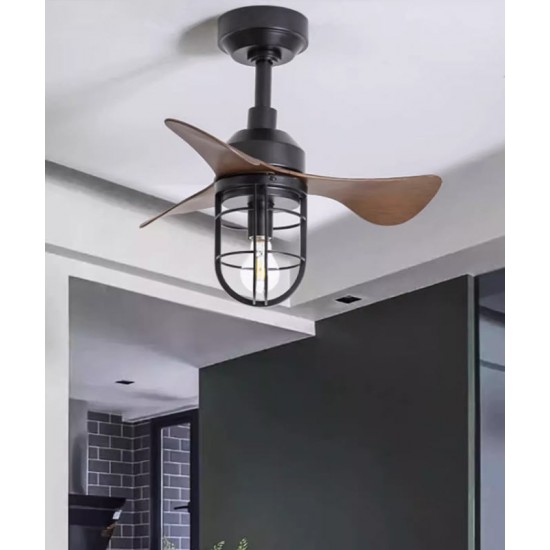 American industrial small ceiling fan lamp, home fan lamp for restaurant living room