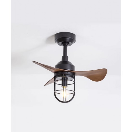 American industrial small ceiling fan lamp, home fan lamp for restaurant living room