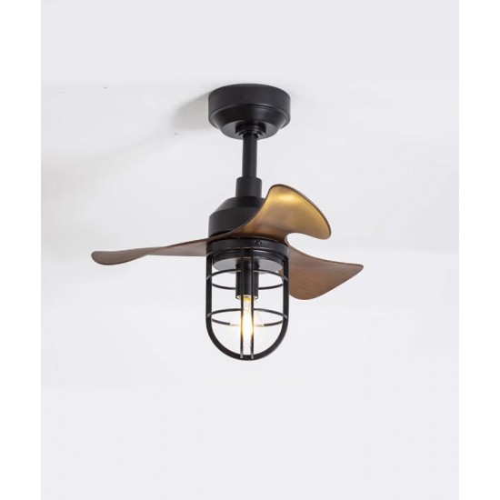 American industrial small ceiling fan lamp, home fan lamp for restaurant living room
