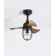 American industrial small ceiling fan lamp, home fan lamp for restaurant living room