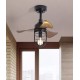 American industrial small ceiling fan lamp, home fan lamp for restaurant living room