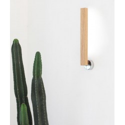 Artistic solid wood LED wall lamp, a versatile lighting fixture for living room and bedroom