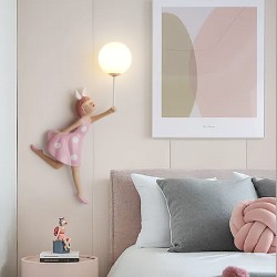 Creative cartoon bedroom wall lamp Bedside LED lamp for childrens room