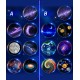 Night light with sky projection for the room, Starry Sky Projector Lamp Children Toys Starry Sky Romantic Atmosphere Galaxy Ceiling 