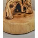 Exquisite handmade solid wood table lamp for bedroom and desktop, handmade solid wood small table, natural style decor, high-value creative holiday gift