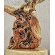 Exquisite handmade solid wood table lamp for bedroom and desktop, handmade solid wood small table, natural style decor, high-value creative holiday gift