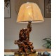 Original handmade floor lamp table lamp for the living room and bedroom made of high quality solid wood, retro bedside lamp