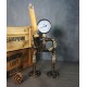 Decorative table lamp in retro style Creative loft-style plumber robot, table lamp, lamp gift, coffee bar decorative industrial lamp, eye protection creative water pipe robot