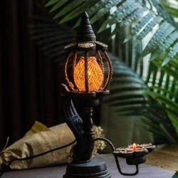 Southeast Asian style exotic bamboo table lamp creative bedroom bedside lamp handmade decorative lighting