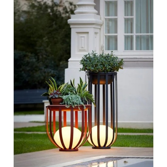 Outdoor waterproof lamp Garden floor lamp flower stand