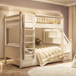 Light luxury children's bunk bed, men's modern minimalist bunk bed, convenient and comfortable bunk bed that does not take up much space