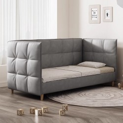 Square children's bed, simple mattress for soft, comfortable and quality sleep