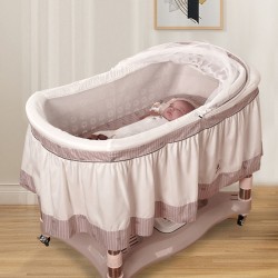 New wet baby crib, mosquito repellent crib for newborns, the crib can move up and down to calm and sleep the baby