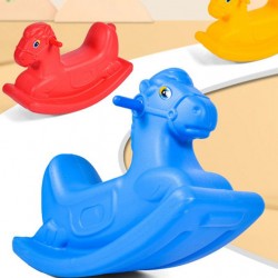 Monochrome combined rocking horse, baby rocking car, baby one year old kindergarten toy rocking horse