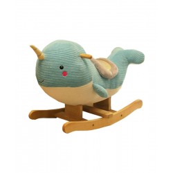 Cartoon character rocking whale toy chair, the perfect kids birthday gift rocking chair