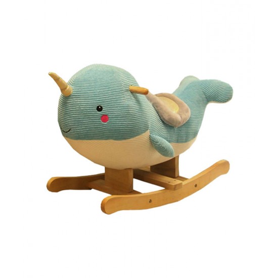 Cartoon character rocking whale toy chair, the perfect kids birthday gift rocking chair