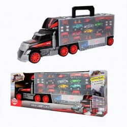Exciting minutes with container truck, toy car for children who unleash their imaginations