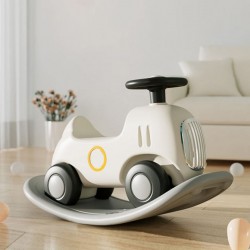 Baby rocking horse, small rocking horse car toy, safe toy car as a birthday gift for babies