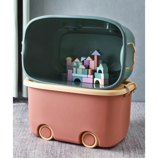 Toy storage basket, plastic toy storage box, large baby toys storage basket, portable box