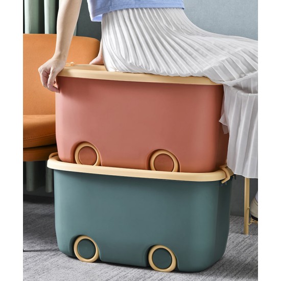 Toy storage basket, plastic toy storage box, large baby toys storage basket, portable box