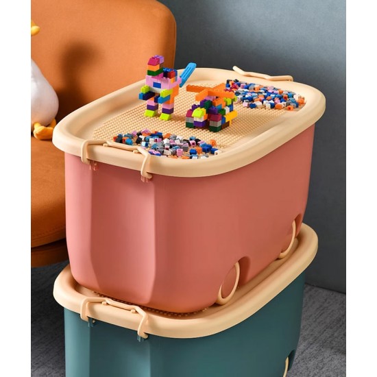 Toy storage basket, plastic toy storage box, large baby toys storage basket, portable box