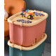 Toy storage basket, plastic toy storage box, large baby toys storage basket, portable box