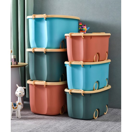 Toy storage basket, plastic toy storage box, large baby toys storage basket, portable box