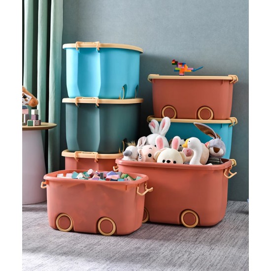 Toy storage basket, plastic toy storage box, large baby toys storage basket, portable box