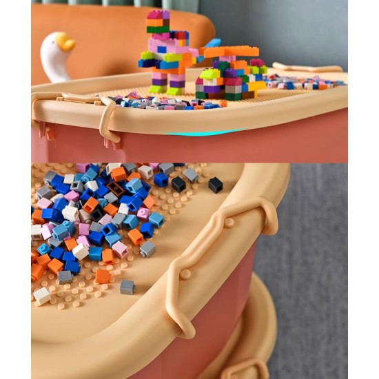 Toy storage basket, plastic toy storage box, large baby toys storage basket, portable box