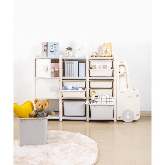 Portable wardrobe, car-shaped wardrobe, children toy storage cabinet, large capacity wardrobe