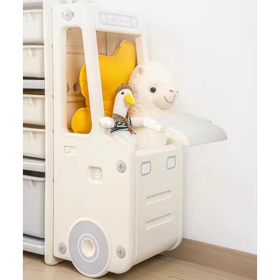 Portable wardrobe, car-shaped wardrobe, children toy storage cabinet, large capacity wardrobe