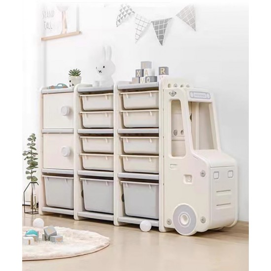 Portable wardrobe, car-shaped wardrobe, children toy storage cabinet, large capacity wardrobe