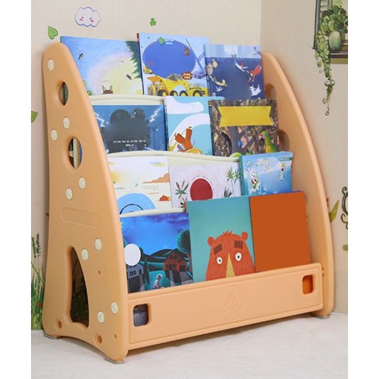 Children's plastic bookshelf, picture book storage shelf, kindergarten shelf, multi-layer simple bookcase