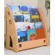 Children's plastic bookshelf, picture book storage shelf, kindergarten shelf, multi-layer simple bookcase