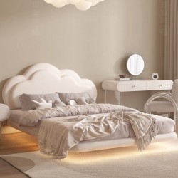 French cream colored children's bed, comfortable and trouble-free, perfectly designed bed for two
