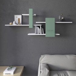 Fine solid wood wall shelf, hanging wall shelf, living room wall hanging Nordic modern minimalist bookshelf
