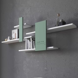 Fine solid wood wall shelf, hanging wall shelf, living room wall hanging Nordic modern minimalist bookshelf