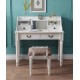 American retro solid wood desk, computer desk with bookcase combination, children's study desk, bedroom table