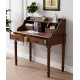 American retro solid wood desk, computer desk with bookcase combination, children's study desk, bedroom table