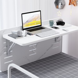 Folding computer desk bedside table college student dormitory artifact small desk folding up and down bed study desk