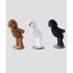 Home wine rack decor living room bar decor cute dog decor gift decor