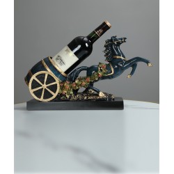 American style handcraft happy horse carriage wine rack decoration, home decoration american crafts