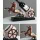 American style handcraft happy horse carriage wine rack decoration, home decoration american crafts