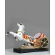 American style handcraft happy horse carriage wine rack decoration, home decoration american crafts