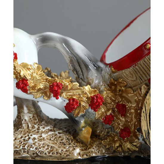 American style handcraft happy horse carriage wine rack decoration, home decoration american crafts